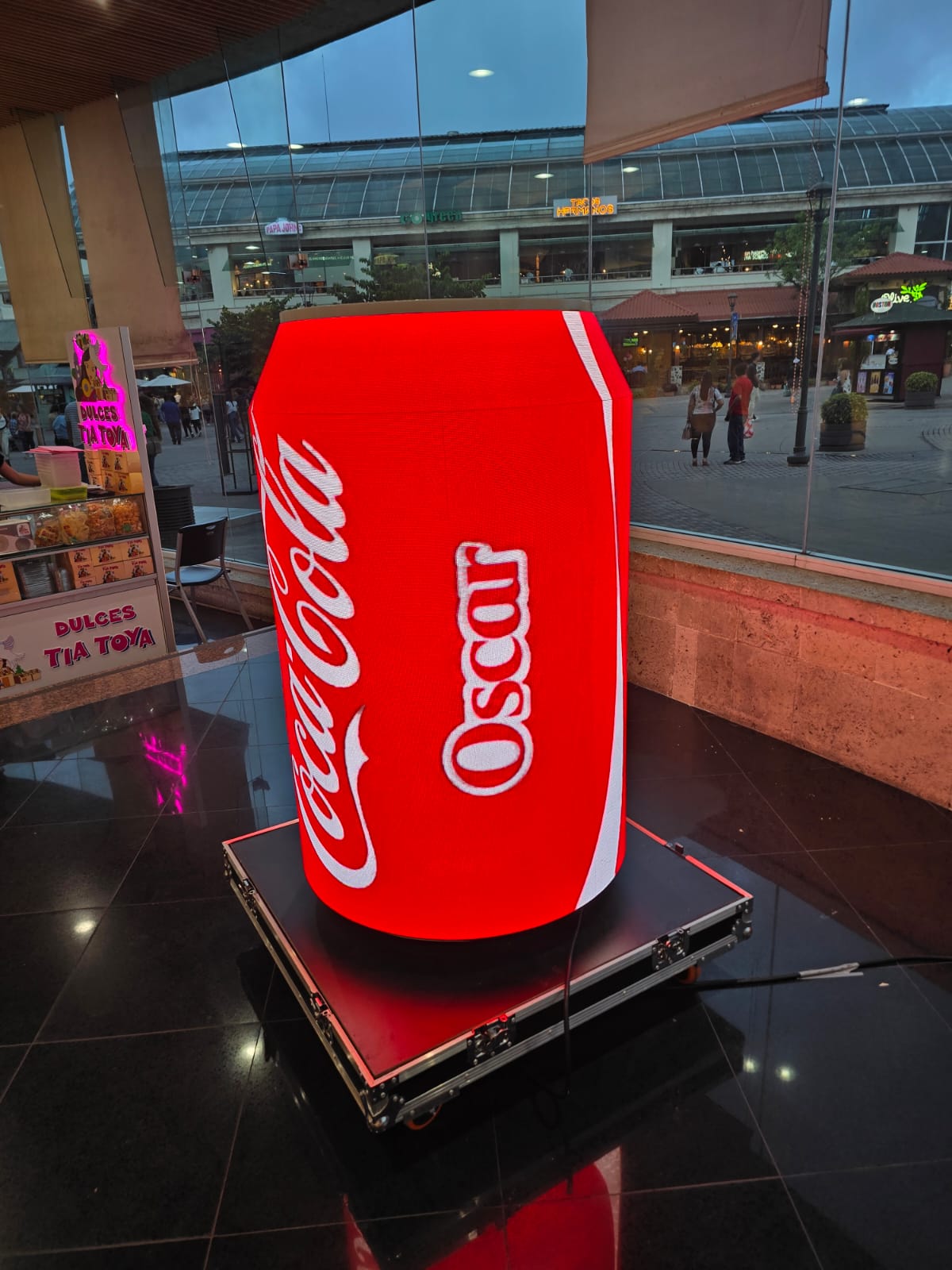 Pieza LED 3D creativa
